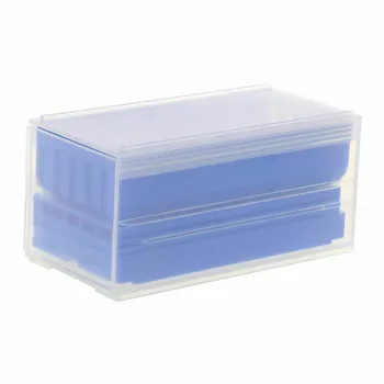 

50 Holes Durable Practical PP Drawer Type Drill Bit Transparent Tool Holder Portable Accessories Storage Box Milling Cutters