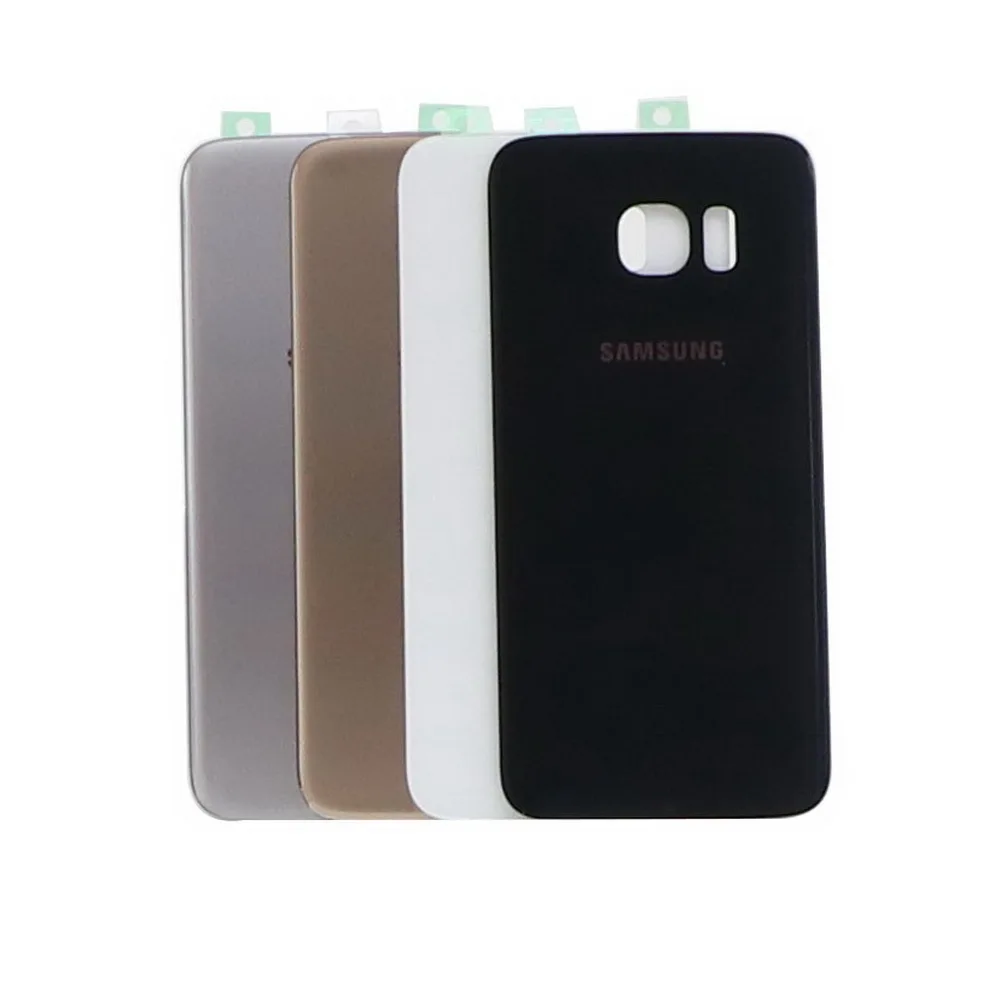 Для Samsung Galaxy S7edge G935 G935F Задняя стеклянная крышка батареи Дверь Корпус чехол Замена