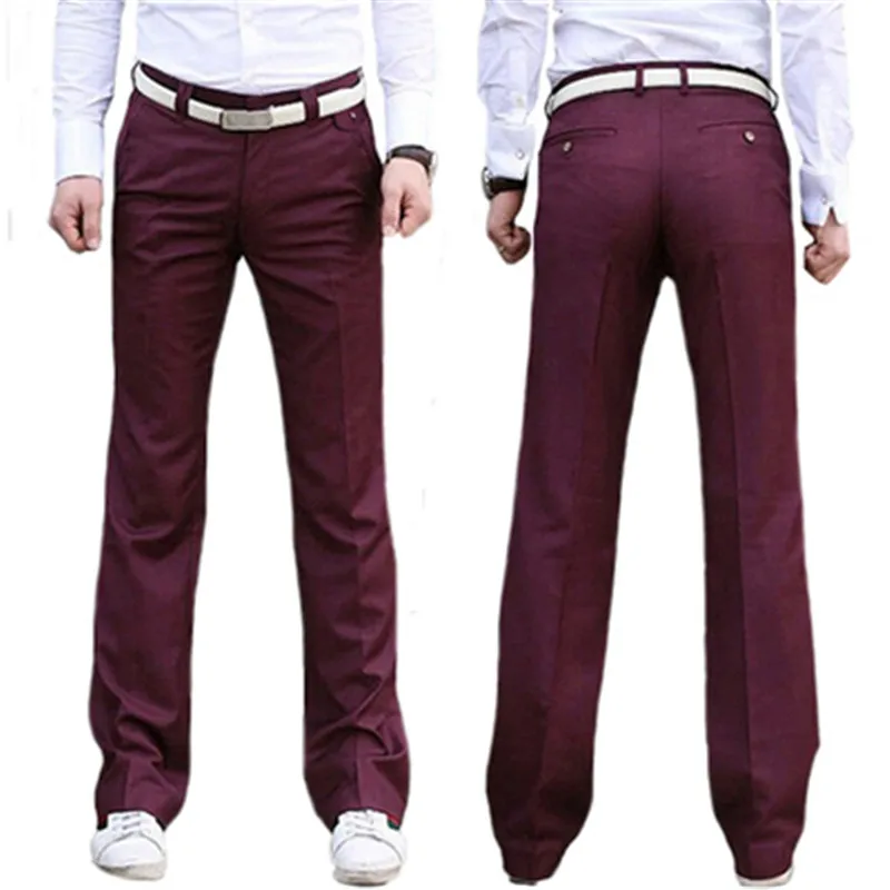 Мужской костюм брюки новые мужские хаки FIared брюки Тонкий корейской версии больших брюк мужские повседневные брюки больше размеров 29-36 37