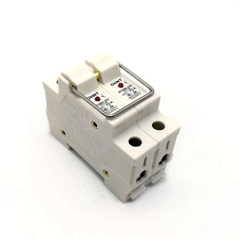 CHINT RT28N-32X 2-полюсное крепление на DIN-рейку держатель предохранителя основа с