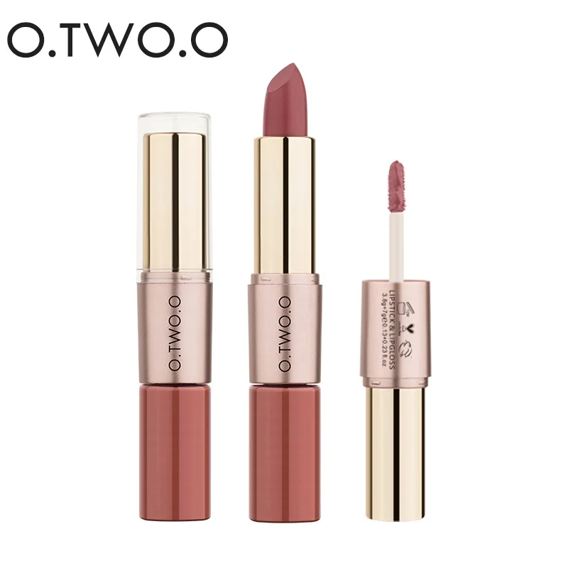 O.TWO.O Official Products Lips Makeup Lipstick Lip Gloss Long Lasting Moisture Cosmetic Lipstick Red Matte Lipstick Waterproof