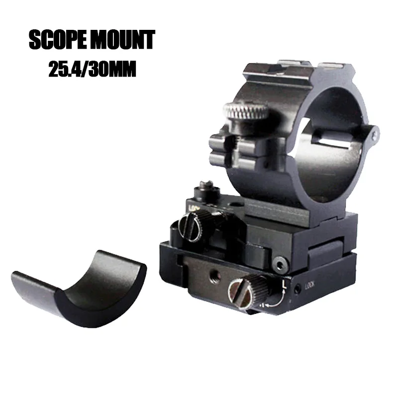 Adjustable Scope Mount Ring 30mm/25mm Picatinny Weaver Rail Weaver Tactical Mount For Rifle Scope Rifle Hunting Accessories
