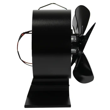 

8 Blades Fireplace Fan Circulating Air Log Wood Double Motor Burner Heat Efficient Powered Distribution Fireplace Parts
