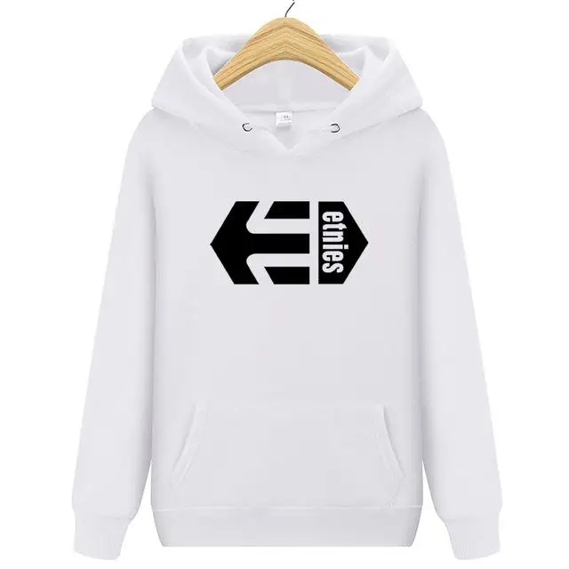 Бренд Etnies, мужские толстовки с длинным рукавом, повседневные толстовки с буквенным принтом Etnies, Мужская Флисовая модная Толстовка в стиле хип-хоп, мужская Толстовка s - Цвет: white1