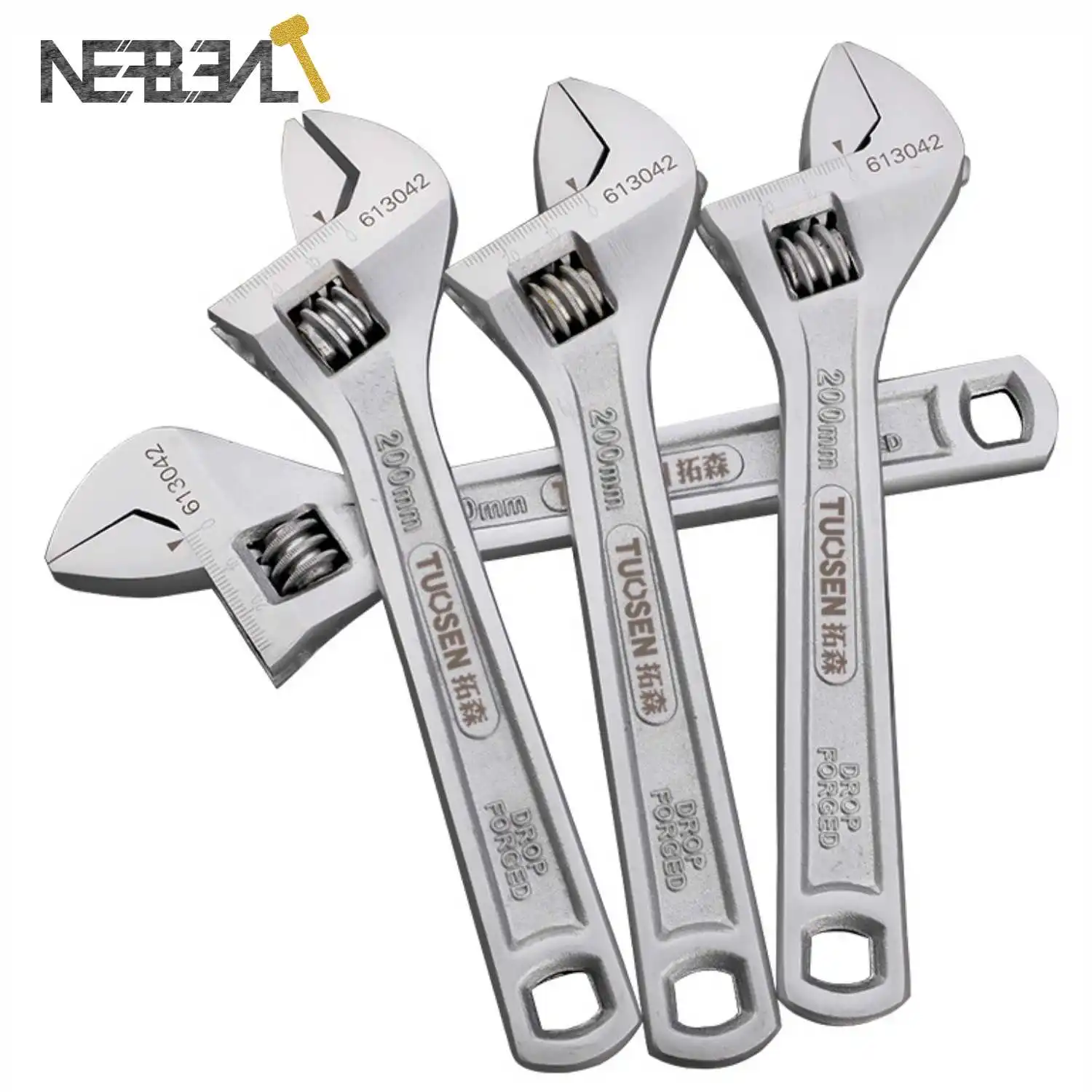 Anti-slide Universal Monkey Wrench Adjustable Spanner Adjust Wrenches With Scale Stainless steel Key Hand tools | Инструменты