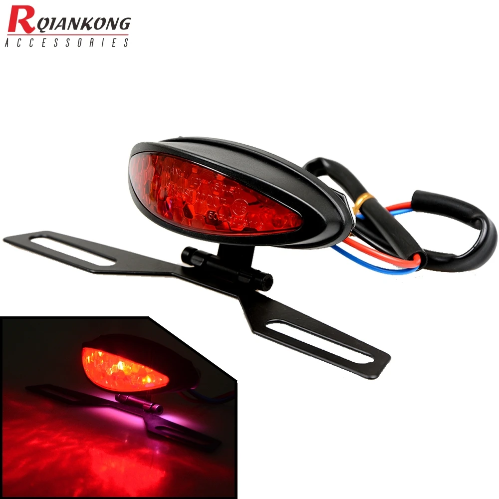 

Universal Motorcycle Tail Rear Light Red LED Lamp Brake Stop Lights Moto Turn Signal for BMW Honda XADV750 CBR250 R RR Hornet600