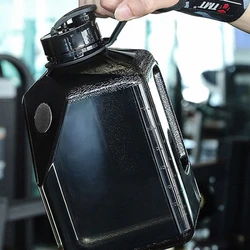 Bouilloire de sport Extra large de 2700mL, bouteille d'eau carrée à large ouverture pour le Fitness et l'extérieur 
