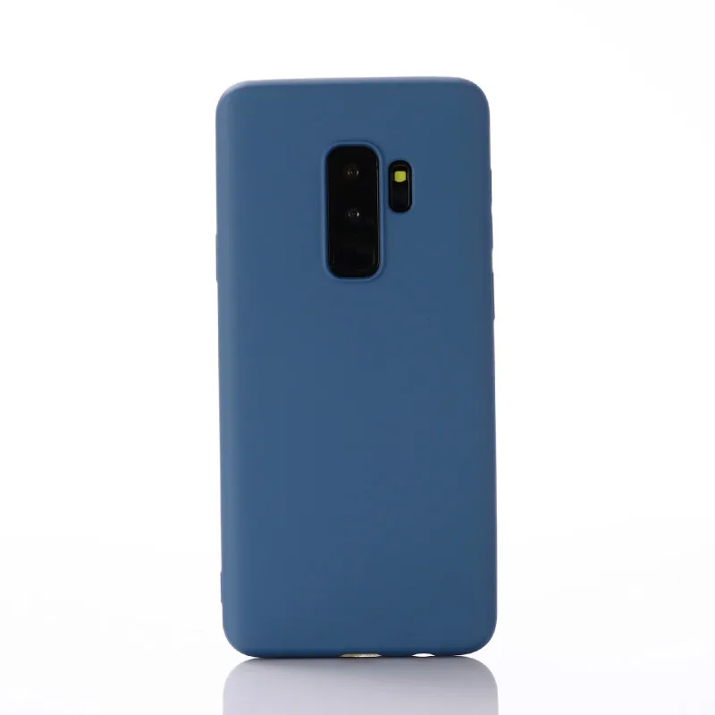 Soft Silicone Phone Case for Samsung Galaxy S10 S9 S8 S7 Plus A50 A20E A30 A80 Note8 Note9 J4 2018 J6 Prime J8 Plain Back Cover |
