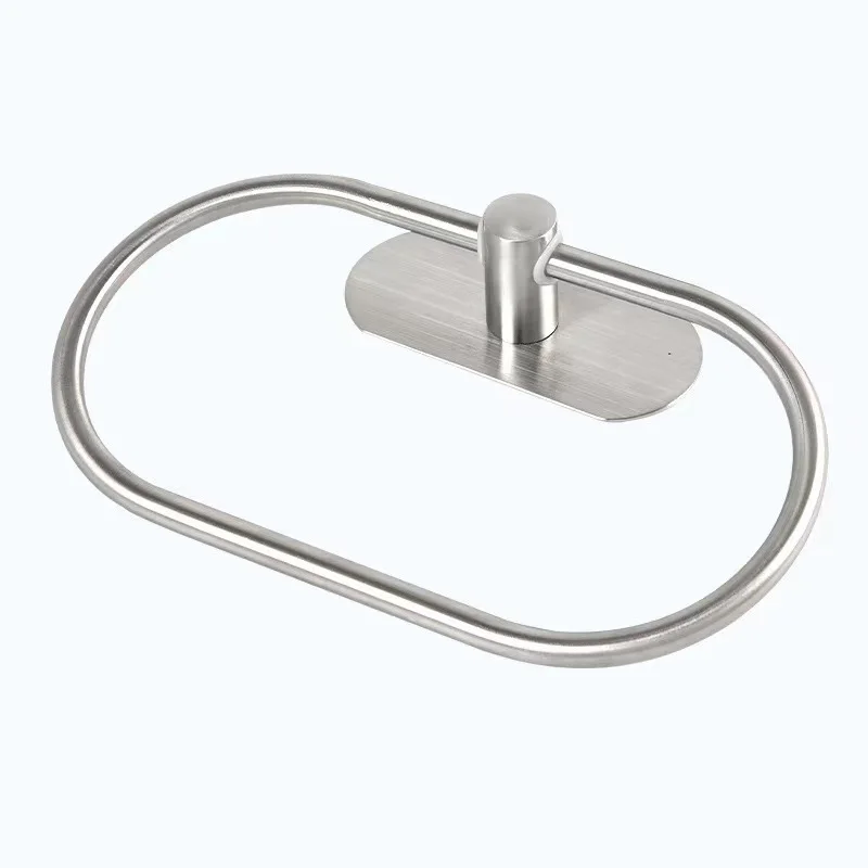 Hot Sale Oval Towel Ring Stainless Steel Hanger Towel Rail for Bathroom Kitchen Accessorie Wall Mounted Hand Rack Bathroom