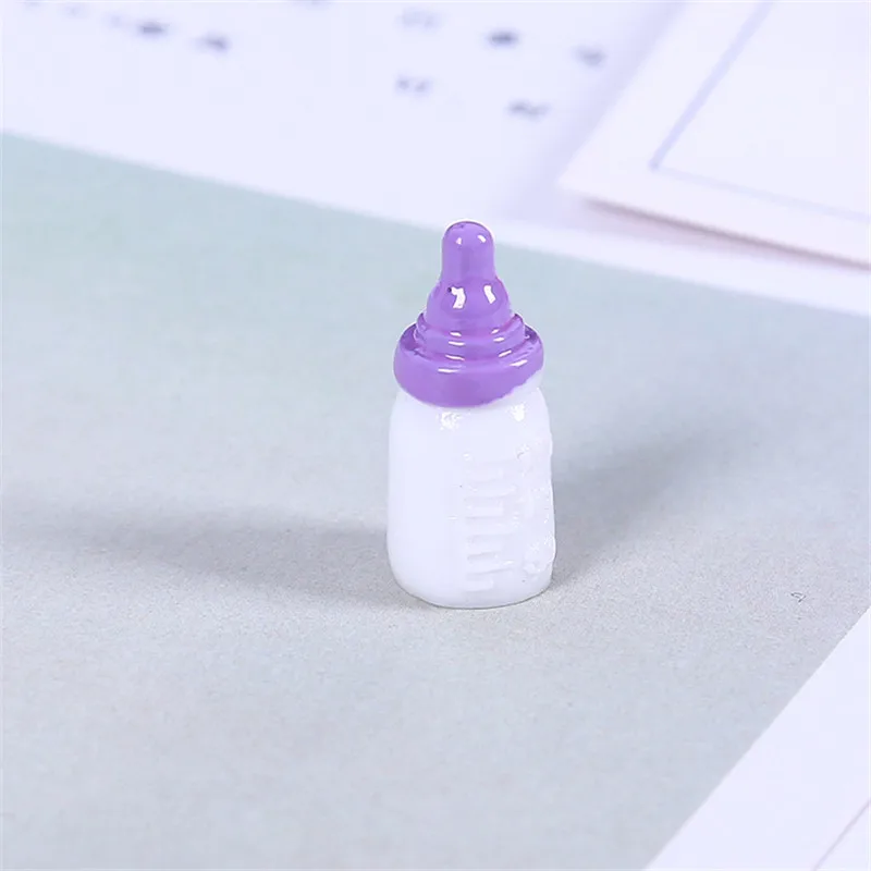 5Pcs DIY Slime Cute Resin Milk Bottle Modeling Kit Decoration Filler Plasticine Supplies Clay Accessories toys for children Gift