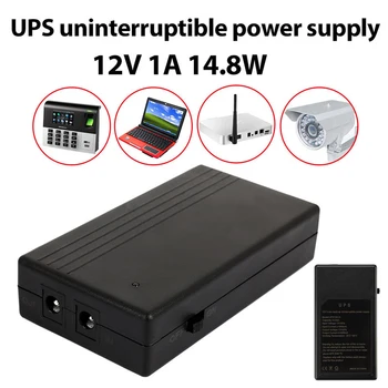 

12V 1A 14.8W Multipurpose Mini UPS Battery Backup Security Standby Power Power Supply Uninterruptible Smart Power Supply
