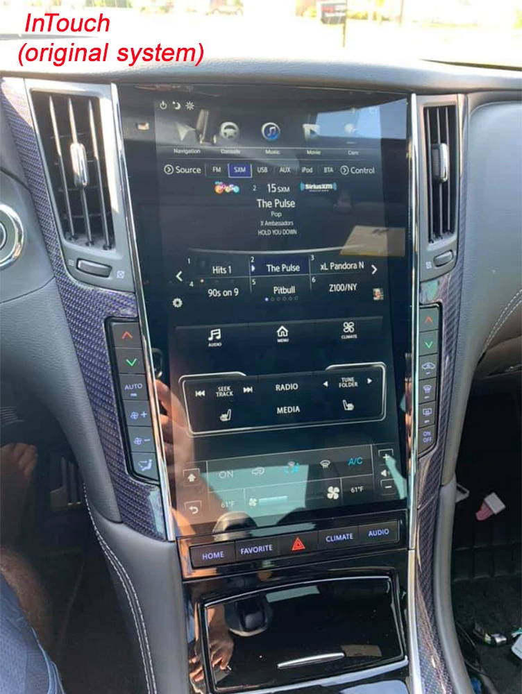 AuCar Tesla Android 8,1 мультимедийное автомобильное радио gps навигация для Infiniti Q50 Q50L Q60 mark 3-автомобильный стерео плеер 1din 2din