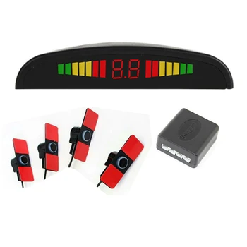 

Led display with Car Parking Sensors with 16.5mm Flat Sensors Reverse Backup Radar Sound Buzzer Alarm Adjustable Sound