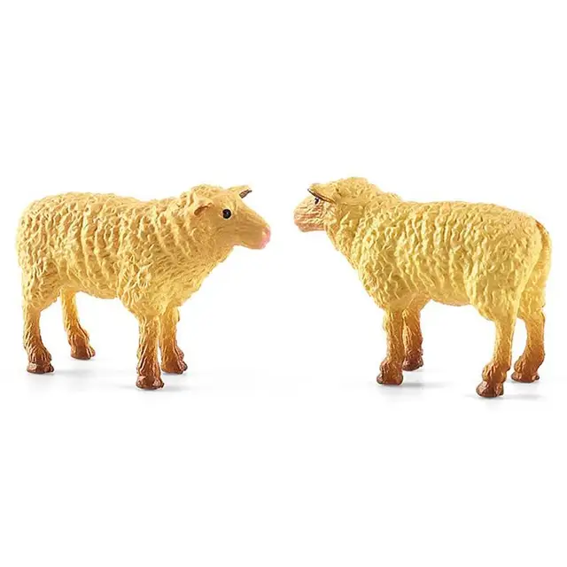 12PCS Mini Farm Animal Figurines Simulation Farm Animal Figures Toys Washable PVC Farm Barn Animals Playset for Cake Decoration 6