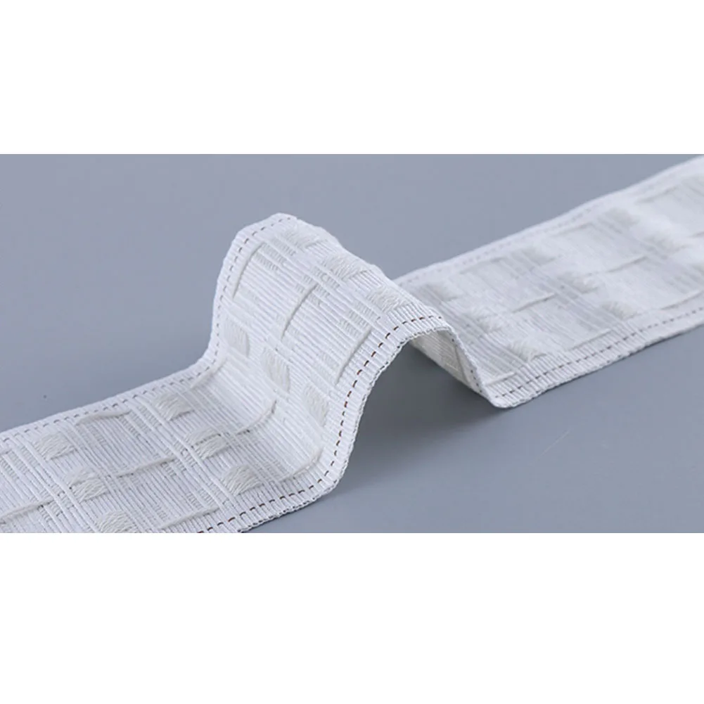 10M Pull Belt Curtain Ring Curtain Cloth Pleat Tape Eyelets Punching Hook