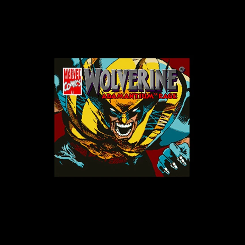 Росомаха-Adamantium Rage Версия США 16 бит английская большая 46 контактов серая игровая карта для NTSC игрового игрока