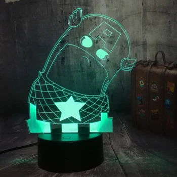 

Marvel The Avengers Captain America 3D LED Night Light 7 Color Change Lamp Bedroom Decor Kid Toy Christmas toys Drop Shipping