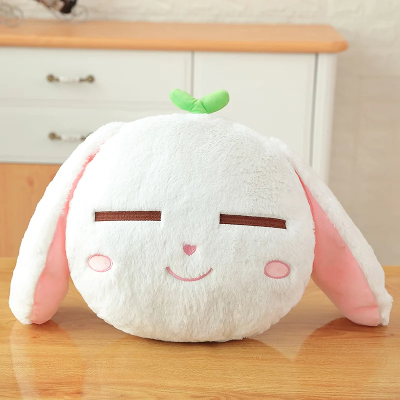 Прямая поставка Peluches кролик плюшевые животные мягкая игрушка одеяло «кролик» Подушка грелка для рук 3 в 1 Набор для детей