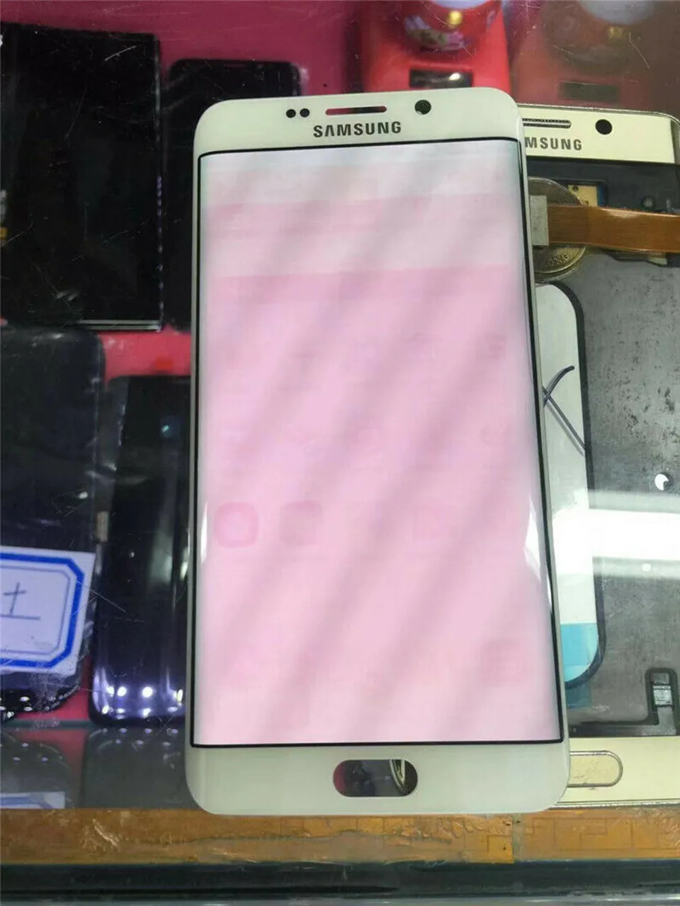 5,5 ''AMOLED lcd для SAMSUNG Galaxy s6 edge Plus G928 G928F сенсорный экран дигитайзер дисплей красный