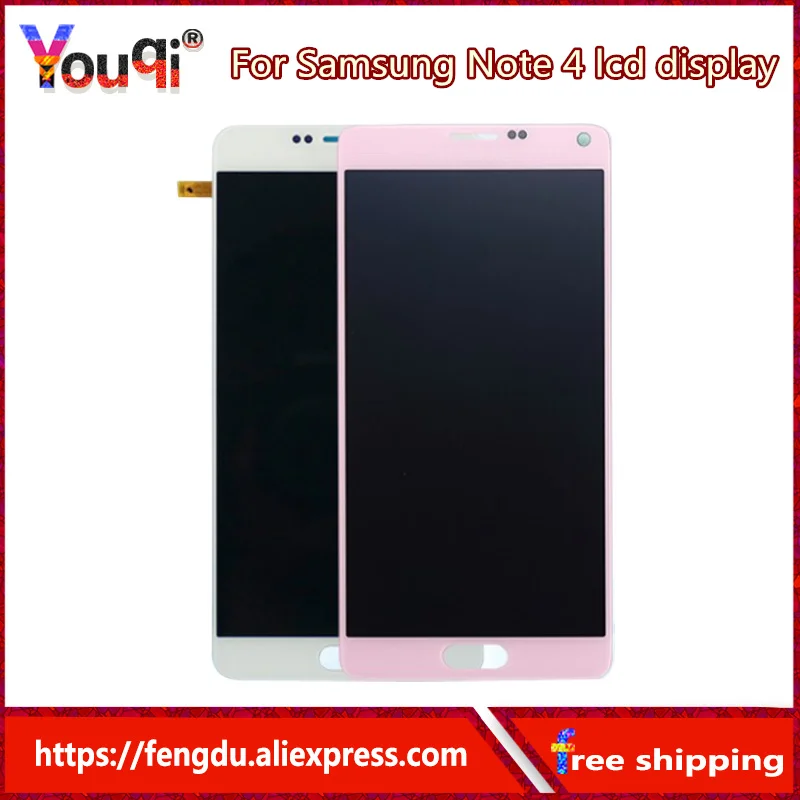 Youqi 5 7 ''ЖК дисплей для samsung Galaxy Note 4 Note4 N910 N910C N910A N910F N910H ЖК сенсорный экран