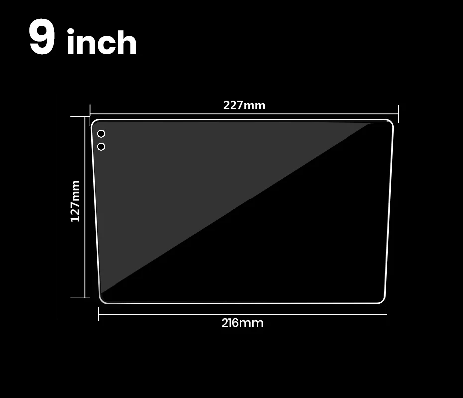 Tempered Glass Protective Film Junsun Car Radio 9 and 10.1 inch Waterproof Scratch resistant Explosion proof Screen Protector