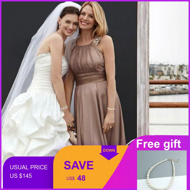 Mother Of the Bride Dresses Plus Size Sleeveless Wedding Evening Formal Party Dress Guest vestidos de fiesta de noche