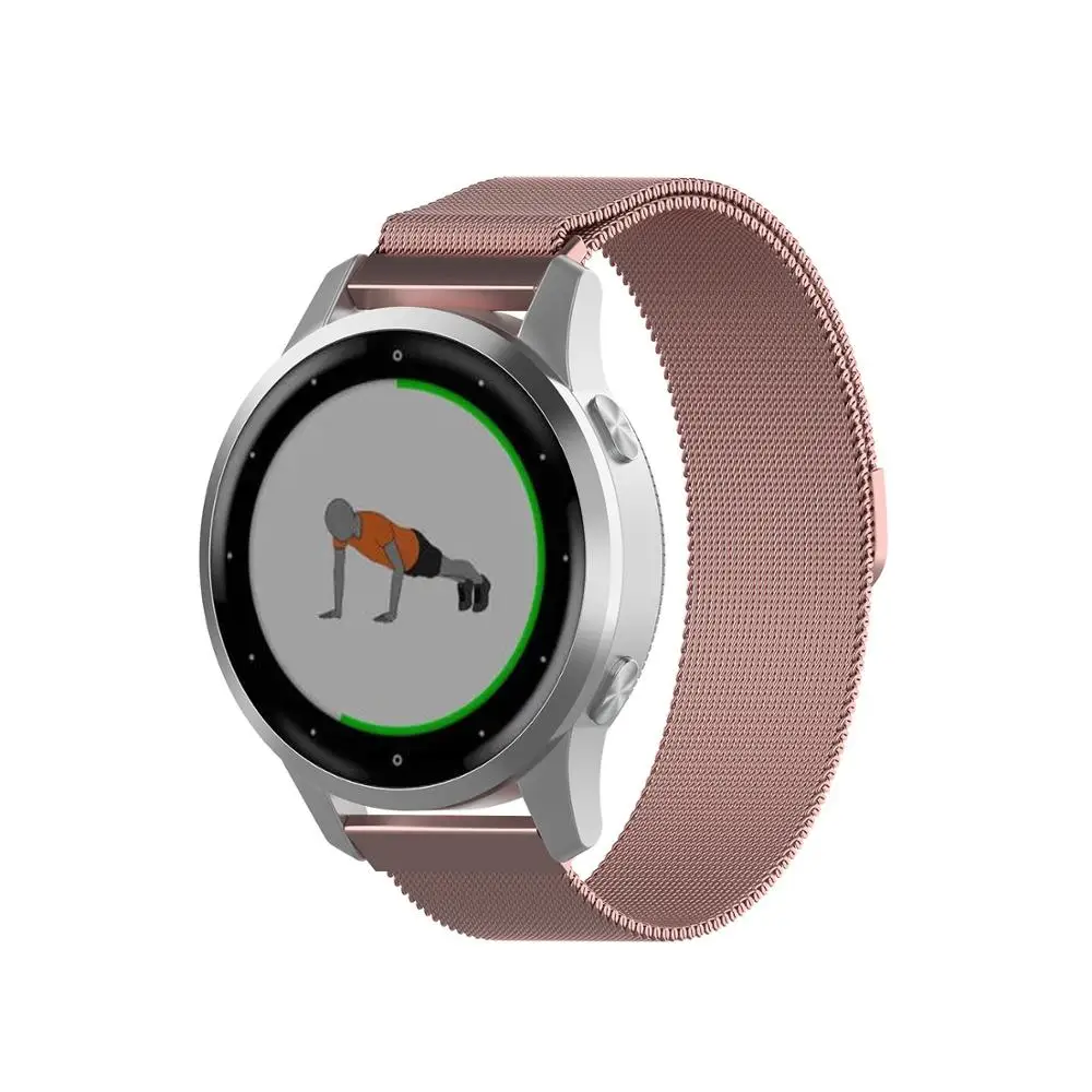 FIFATA металлический магнитный браслет из нержавеющей стали Milanse для Garmin Vivoactive 4S Смарт-часы магнитный браслет Запасная часть