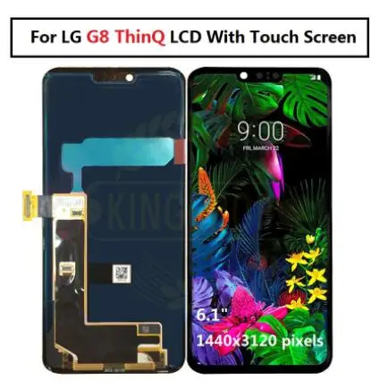 Для LG G8 ThinQ Крышка батарейного отсека двери G820 G820N G820QM7 LMG820UM2 задняя крышка корпуса с пластыревый заменитель части