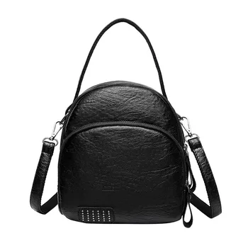 

Women Anti-theft small Backpack Waterproof leather Female solid color Shoulder Bags Simple Style Casual Mochila Travel Back