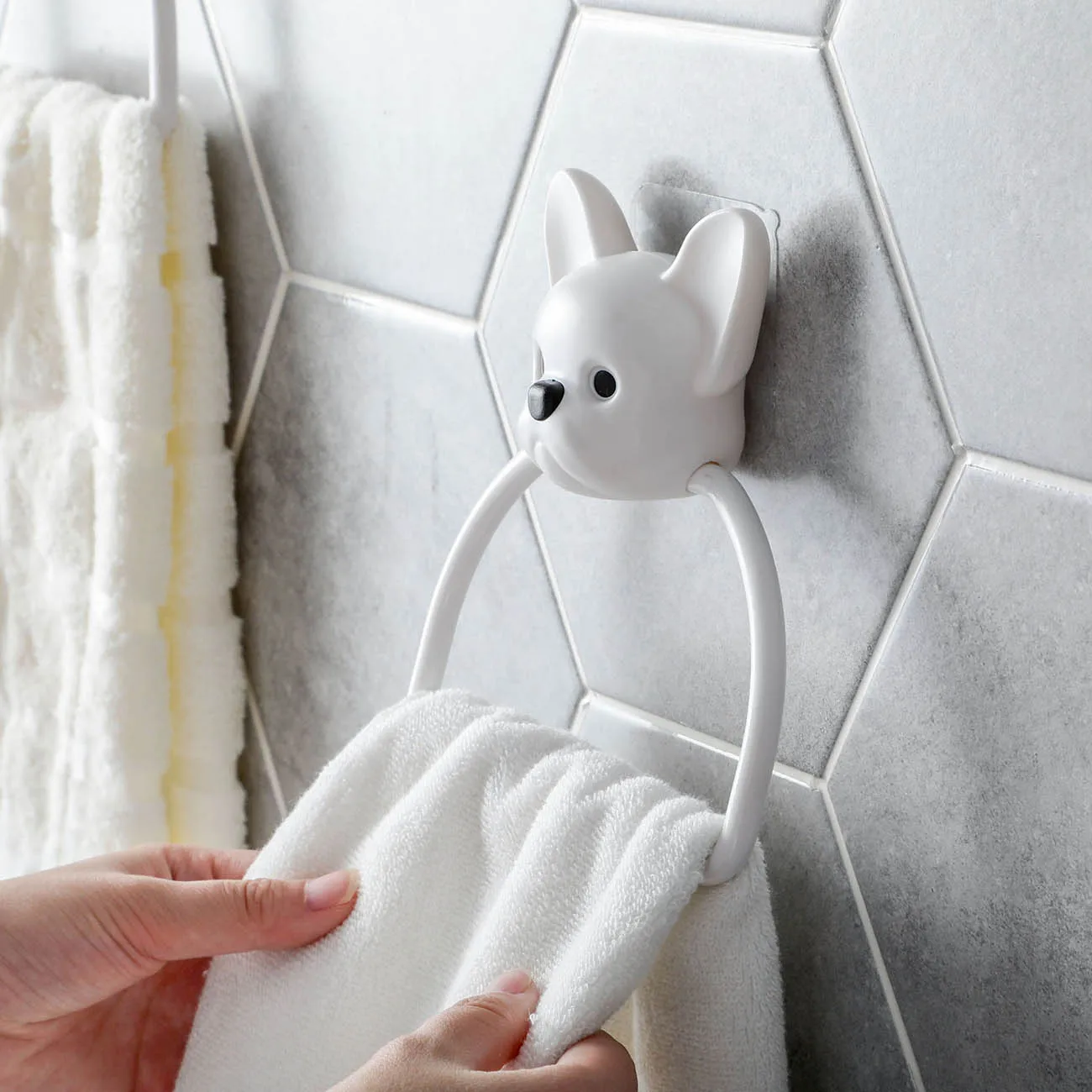 1 шт. настенный панда Животные полотенце с героем мультфильма подвесное кольцо вешалка для полотенец вешалка для хранения полотенец аксессуары для ванной комнаты
