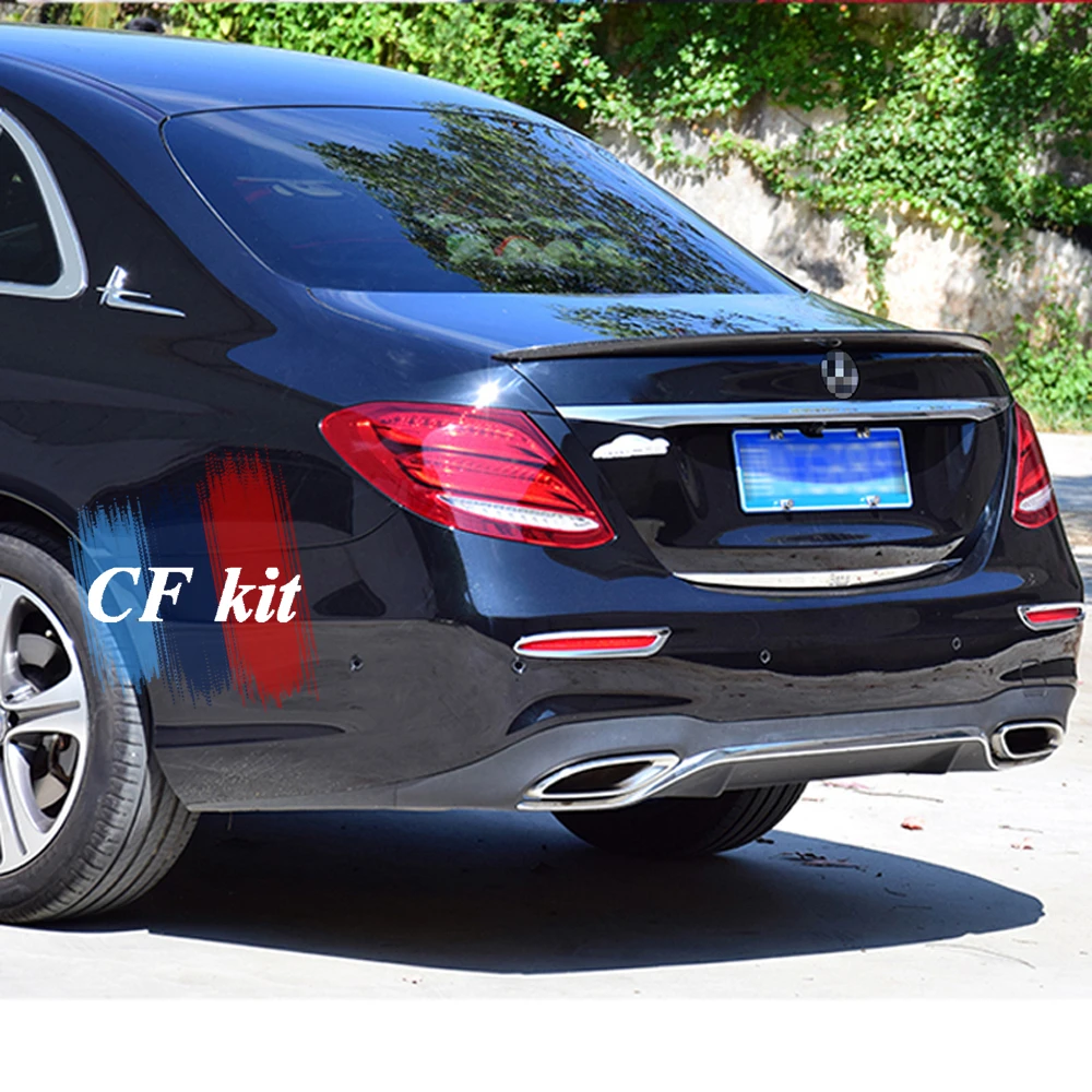 CF комплект AMG стиль спойлер из углеродного волокна для Mercedes BENZ E CLASS W213 спойлер заднего багажника, крыла UP стайлинга автомобилей