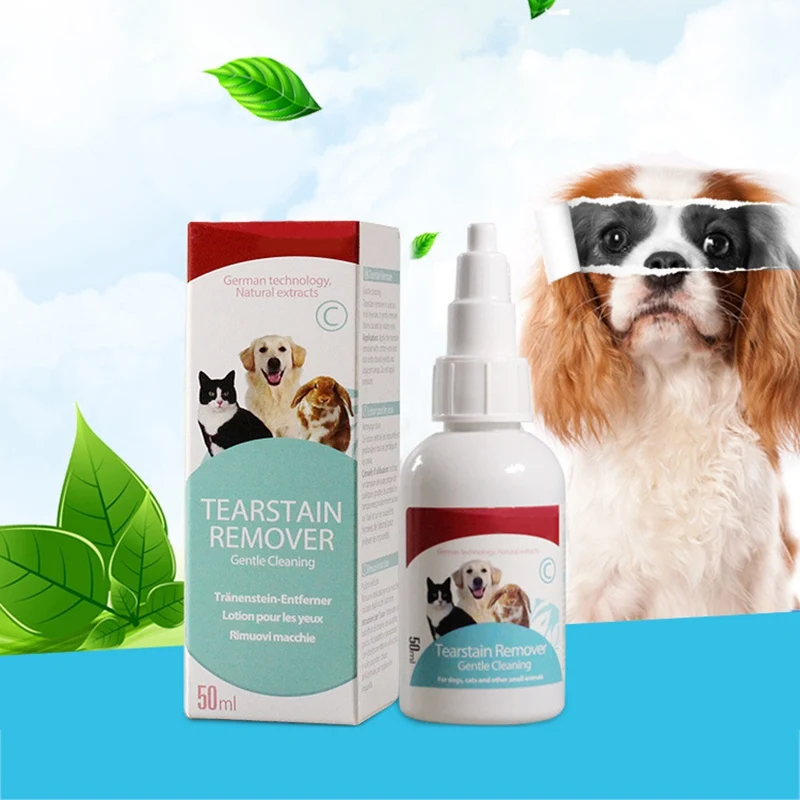Removedor de manchas de ojos, para perros y gatos, tratamiento para eliminar manchas, 50ml