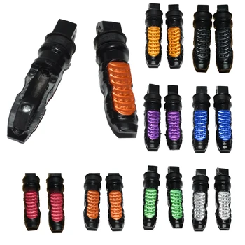 

2pcs 8mm Universal Foot Rest Motorcycle Foot Pegs Rear Passenger Pedal Bike for Honda Yamaha Duke Repose Pieds Moto Footrest CG GN VT600 VL800