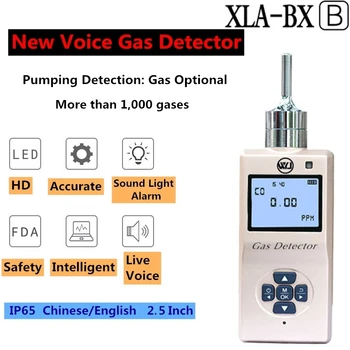 

0.01PPM Portable Ozone Detector 2.5 inch Gas Leak Ozone Monitor 32-bit Voice Metal AD Chip Suction Pump Alarm Air Quality Sensor
