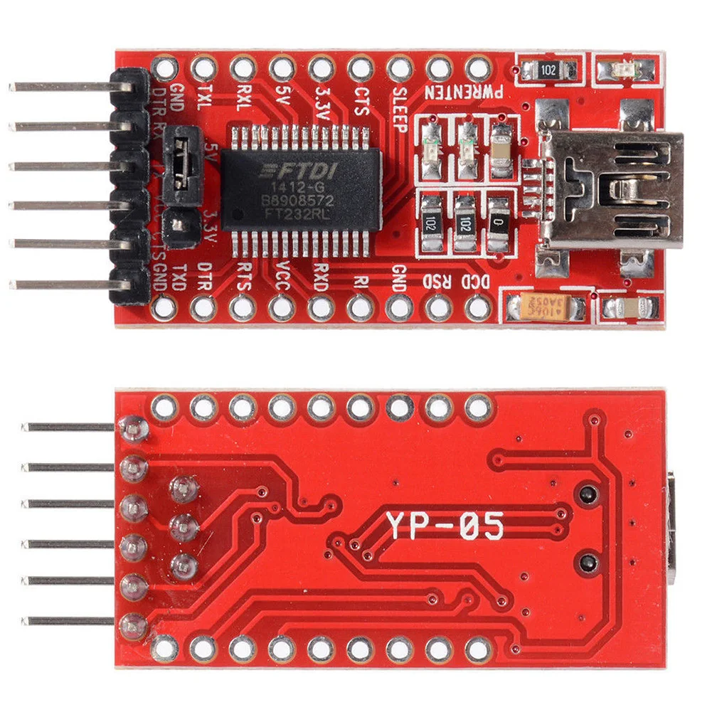 5 в 3,3 В FTDI FT232RL USB в ttl последовательный преобразователь адаптер Модуль Мини Порт часть для Arduinos Лидер продаж по всему миру