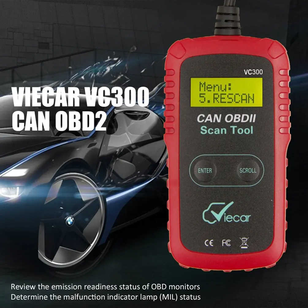 Scanner Diagnostic Code Reader Reliable VC 300 OBD2 OBDII Car Diagnostic Tool