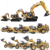 HUINA Truck Toy Diecast Model Alloy vehicle Car Die-Cast Excavator Bulldozer Wheel Loader Excavator kids toy Christmas gift ► Photo 1/6