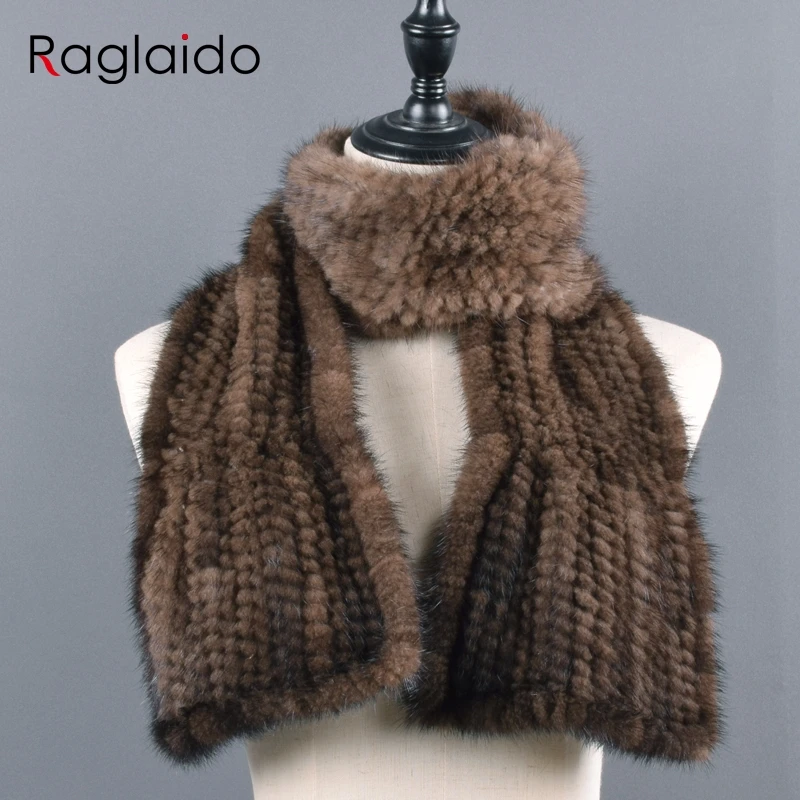 Full Length Mink Scarf Price Women Scarves Winter Fur Mink Scarf