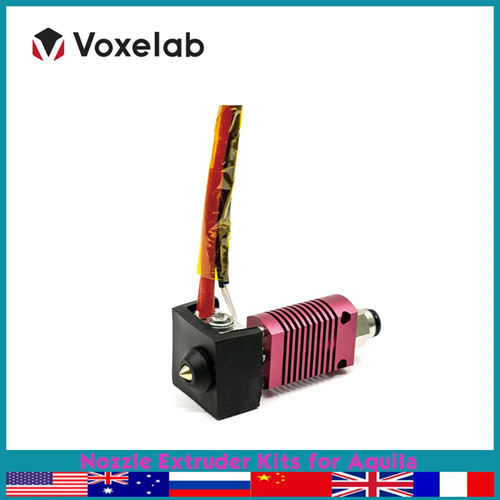 Voxelab 3d Printer Parts Hotend Assembly for Aquila 0.4mm Nozzle