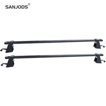 

SANJODS Roof Rack For Car Side Rails Luggage Cargo Carrier Roof Side Rails Black Cross Rails Installed On Door Gap