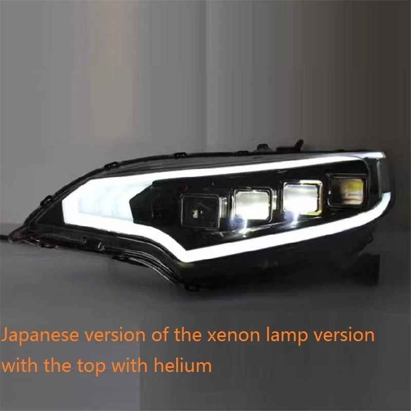 MODEL K Para Assessoires запчасти лампы авто автомобили Led Drl Стайлинг дневные ходовые фары Задние Автомобильные фары в сборе для Honda Fit - Цвет: MODEL K