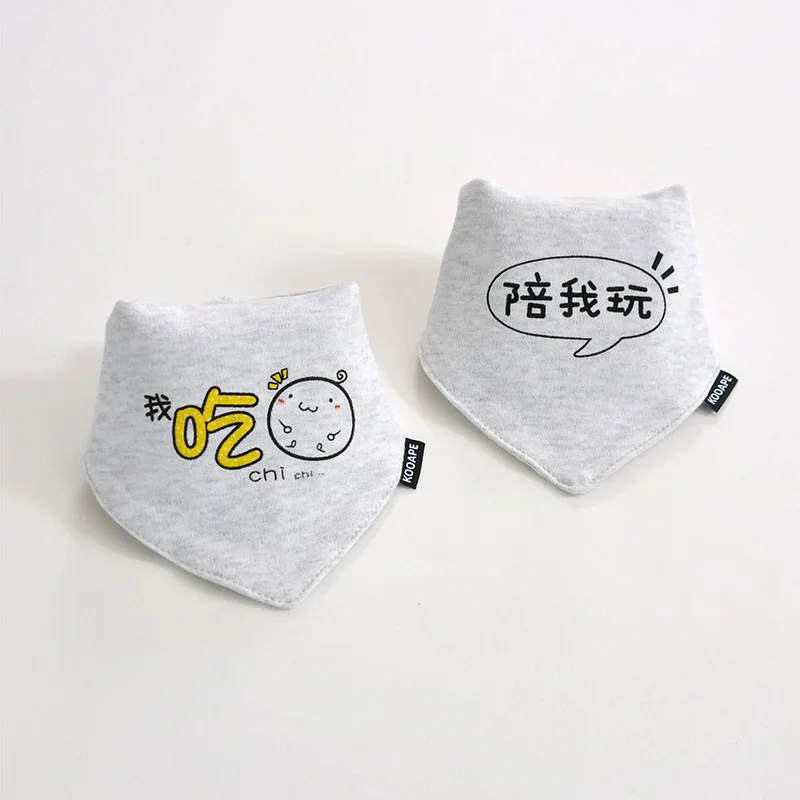Bavoir Bandana Bébé En Coton Absorbant – Motifs Dessin Animé, 2 Pressions Réglables, Unisexe, Pour Bave Et Repas - 12