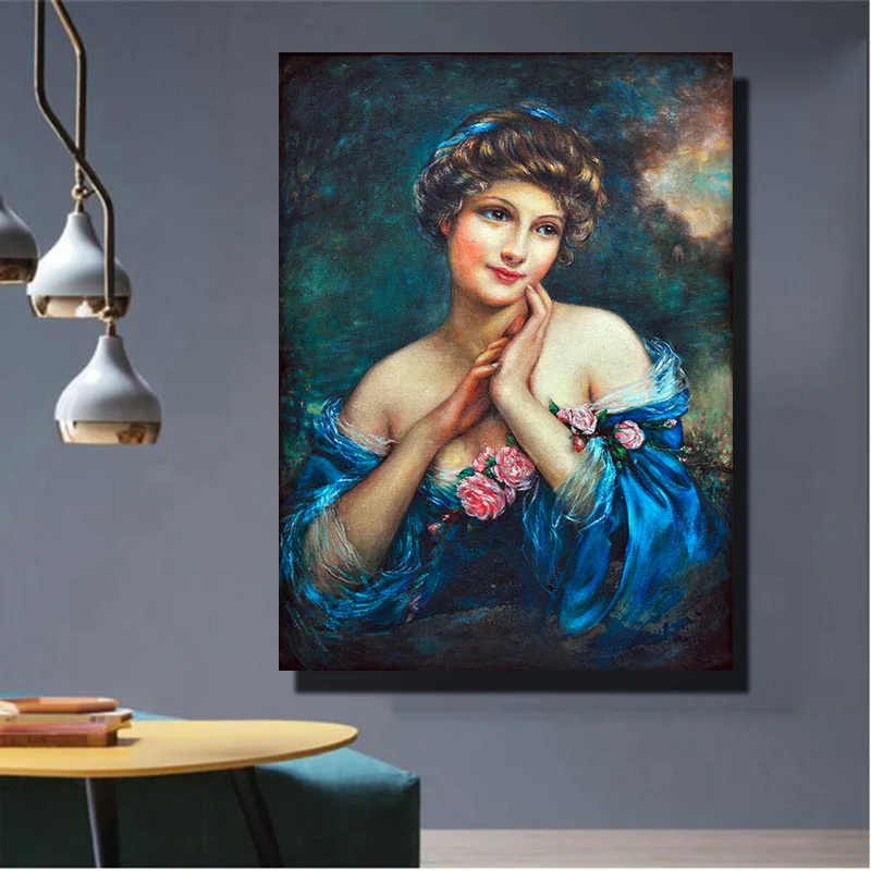 

60x80cm Big Size Lady Canvas Art Paintings Reproductions On The Wall By Leonardo Da Vinci Famous Canvas Wall Art Home Decor