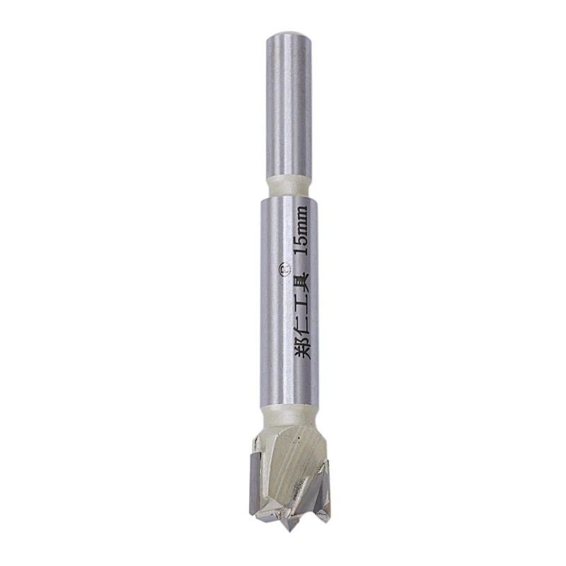 

1pcs 15mm Forstner tip woodworking tool hole saw cutter hinge boring bit round handle carbide tool
