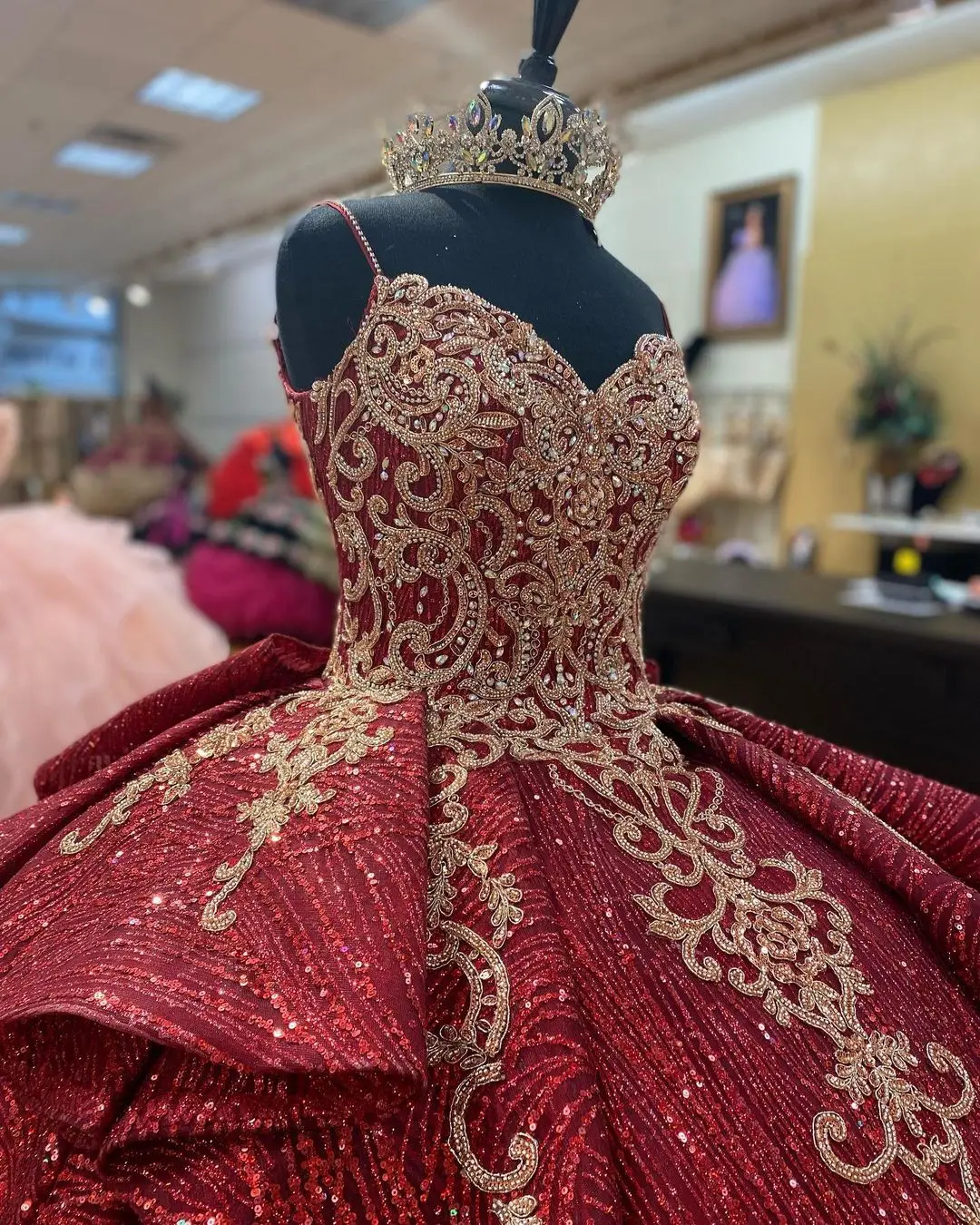 Puffy Ballgown Quinceanera Dress 