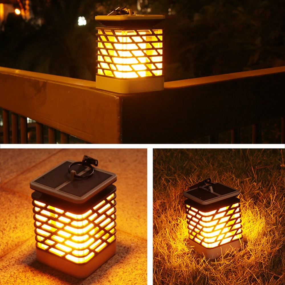 

75 LED Solar Flame Lamp Portable Solar Landscape Ultra Bright Lawn Lamps Outdoor Waterproof IP65 Garden Yard Fire Light