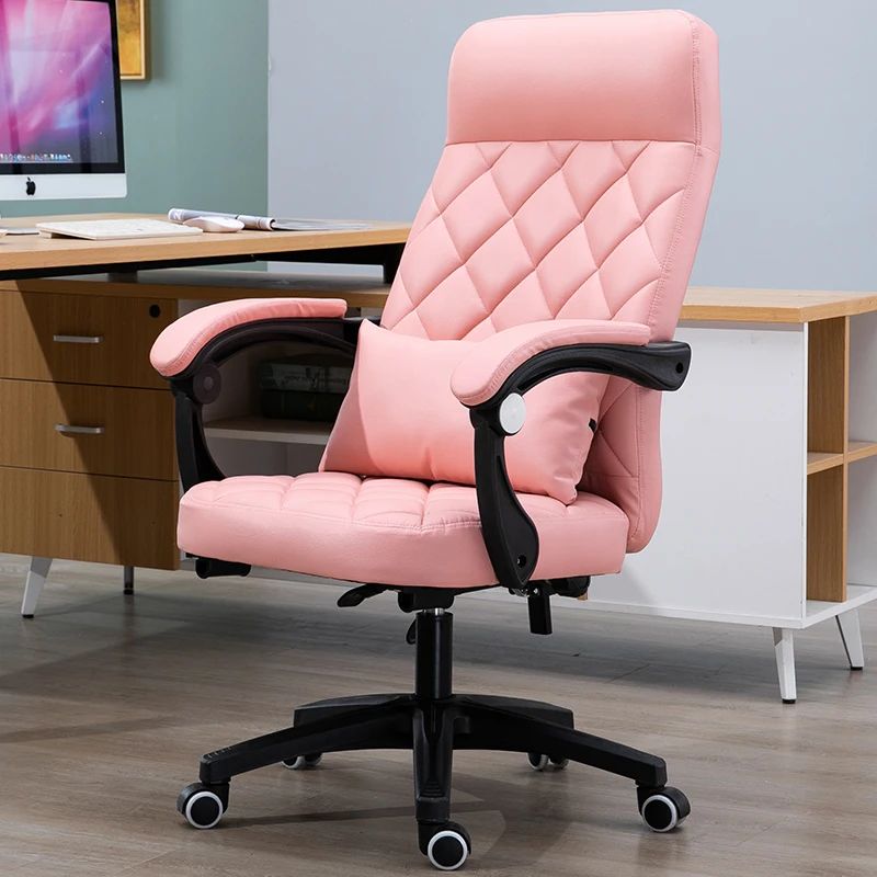 

Computer Chair Home Office Chair Boss Chair Lift Backrest Swivel Chair Reclining Study Conference Chair Leather Chair