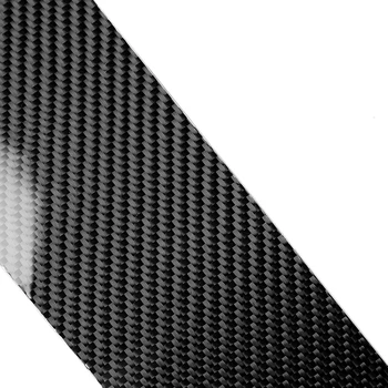 

Set Window Pillar Trims Sticker Carbon Fiber Black Accessories Portable