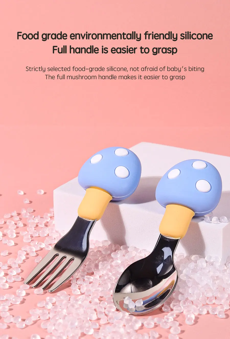 Jawbush Lot De 16 Fourchettes Et Cuillères En Plastique Pour Enfants