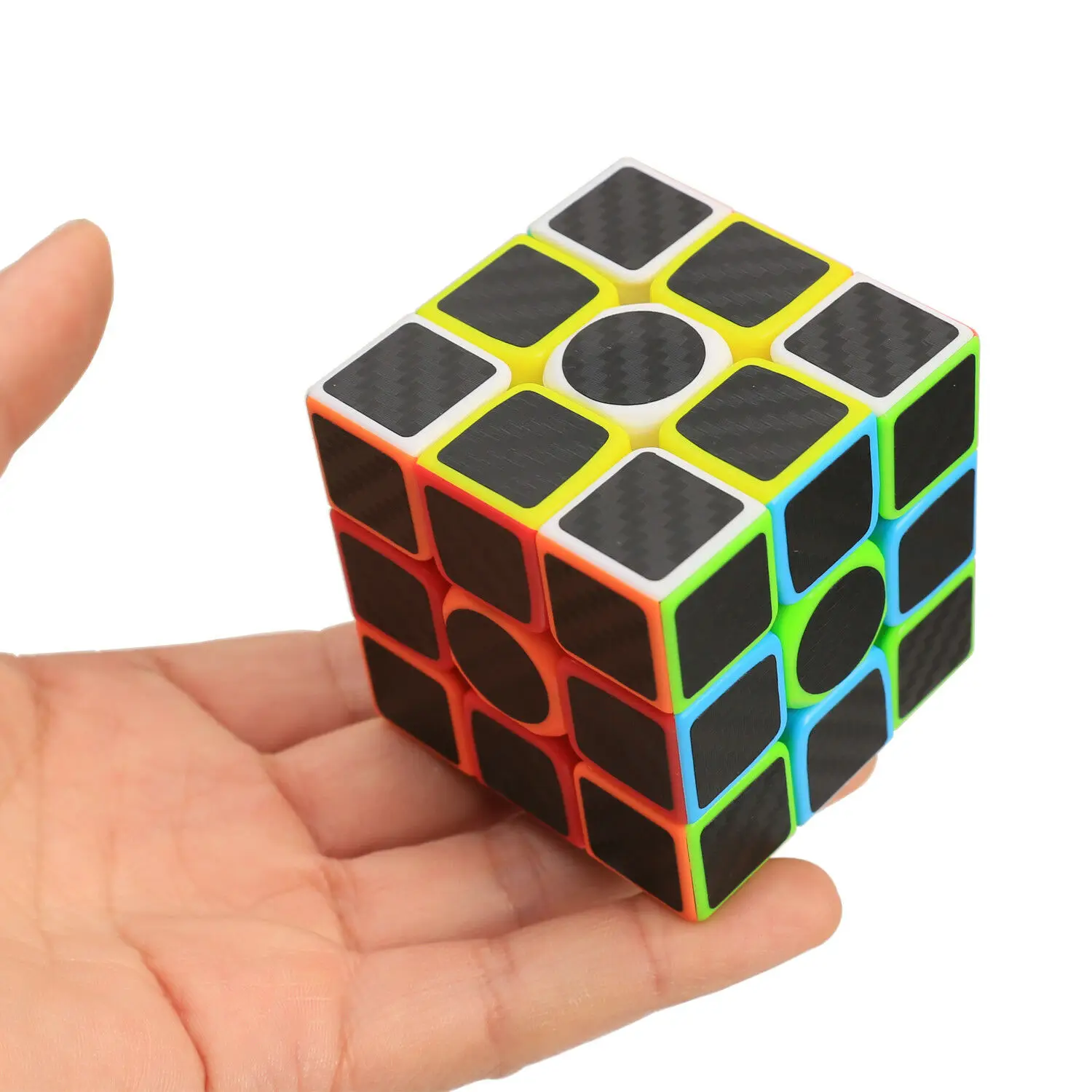 Скорость Z-Cube 4 шт. волшебный куб набор 2x2 3x3x3 зеркальная поверхность углеродное волокно наклейка головоломка волшебный куб